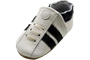 iEvolve Baby Leather Shoes Soft First Walker Shoes Crib Shoes Moccasins for Toddlers