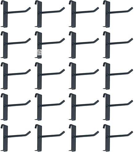 ZORUNNA 40 Pcs Gridwall Hooks, 4/6/8 Inch Display Pegboard Hooks For - View #8