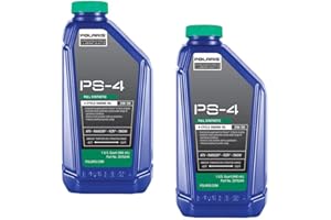 Polaris Engineered PS-4 Synthetic 4-Cycle Engine Oil, 1 Quart (Pack of 2)