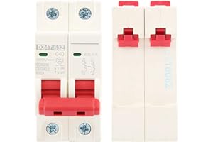 LANTRO JS Disjoncteur DC Miniature 500V 20A 2P MCB Sécurité Photovoltaïque DC, Protection Disjoncteur DZ47-63Z-2P DC Protection de Circuit