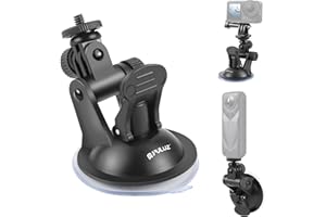 PULUZ Action Cam Car Mount, Windscreen Suction Mount for GoPro Hero 11 10 9 8 7 6 5 DJI Osmo Action and Other Action Cameras