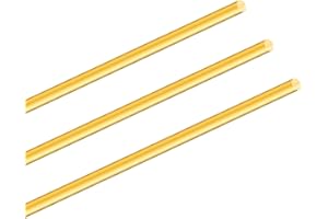 Tiges en laiton de 5mm, iMeistek longueur 350mm, barres rondes en laiton, pour goupilles de poignées, modèles RC, bricolage (3PCS)