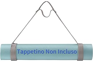 Trilancer Tracolla Regolabile per Tappetino da Yoga con Chiusura a Strappo, Porta Tappetino da Yoga, Trasportare e Organizzare Tappetini da Yoga di Tutte le Dimensioni-Tappetino Non Incluso