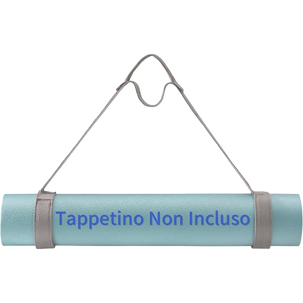 2 Cinghie Regolabili Per Trasporto Tappetino Yoga - Design Elegante, Morbide E Resistenti - Lunghezza 180 Cm
