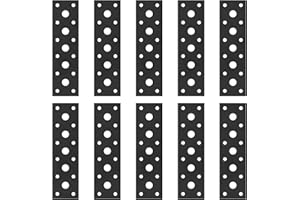 SYBDXJ supporto in lamiera forata in acciaio, ferro piatto nero, piastra di connessione, staffa metallica per mobili