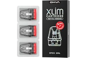 TVDC Xlim V3 Pod For Oxva Coils - 3 Pack, Xlim Pods V3 Pods for XLIM Pro Kit Xlim SE Xlim, 2ml Cartridge, No Nicotine (Pack of 3, 0.4ohm)
