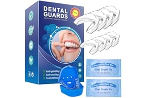 BISIENYA 8PCS Mouth Guard for Teeth Grinding and Clenching,Reusable Mouth Guards Grinding Teeth for Adults & Kids, Mouth Guard for Sleeping at Night 2 Sizes, Pack of 8 with Travel Cases 2 Pcs Cleaning Wipes)