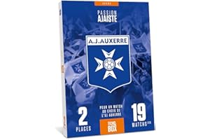 Tick'n Box - Coffret Cadeau - Divertissement - AJ Auxerre - 2 Places pour Un Match Au Choix De L'aj Auxerre