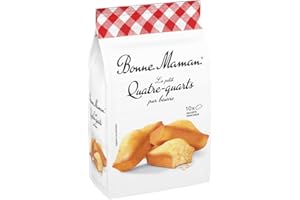 Bonne-Maman - Petit Quatre-Quart Pur-Beurre - 10 Petits Quatre-Quarts emballés individuellement - le sachet de 300g
