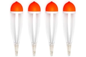 TwinCatch Lot de 4 flotteurs pour poissons prédateurs - 15 g - Transparents