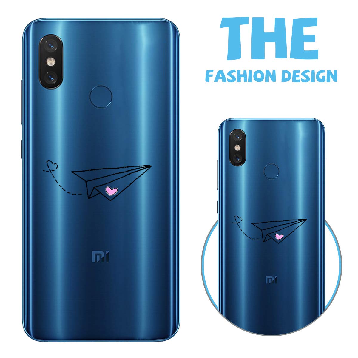 Oihxse Transparente Silicona Case Compatible con Mi 9 SE Funda Suave TPU Protección Carcasa Moda Dibujos Animados Divertida Diseño Ultra-Delgado Cubierta - Imagen 5