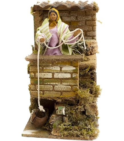 Natività 5 personaggi in movimento 10 cm Mondo Presepi
