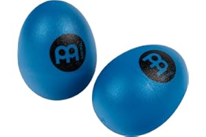 Meinl Percussion Egg Shaker Pair - 2 Œufs Shakers avec un Son Clair et Doux - Cadeau Musicien - Plastique, Bleu (ES2-B)