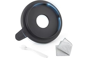 TGHongKy Couvercle de Bol avec Joint pour Vorwerk Thermomix TM5/TM6 Couvercle de Bol Mélangeur pour Thermomix TM5 Couvercle avec Joint en Caoutchouc avec Brosse,Torchon XX