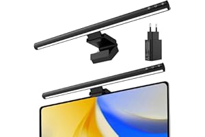 ‎ZOBMIO ZOBMIO Monitor Lampe mit Touch Control, Monitor Light Bar USB mit Anti-blaues Licht, Modern Monitor Beleuchtung mit Ladeadapter, PC Monitorlampe Lichtleiste Monitor Licht für Computer Home Office