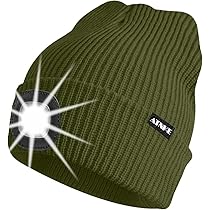 Bonnet Enfant LED Rechargeable USB - 4 LED Frontales, Doublure Polaire, Lumière Ultra Lumineuse Pour Course, Hiver, Camping