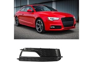 GSRECY Copertura per griglia fendinebbia anteriore destra compatibile con Audi S5, A5 S-Line 2013-2016