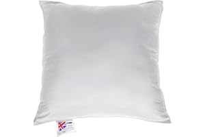 HOMESCAPES Super mikrofibra poduszka 40 x 40 cm (16 cali x 16 cali) wkładka wewnętrzna, hipoalergiczna syntetyczna poduszka wypełniająca, można prać w pralce