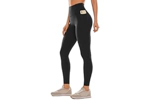 CRZ YOGA Women's Butterluxe Gym Leggings 25'' / 28'' - High Waisted Workout Leggings with Pockets Buttery Soft Yoga Leggings