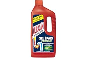Ouragan Déboucheur Epais Parfumé Fraîcheur Eucalyptus 15 minutes 1 L