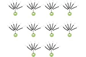 Drchoer Fishing Bobber Stoppers Line Stops: 300pcs Sinker Float Stops for Bass Fishing - Texas Rig Weight Stoppers