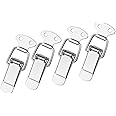 IMAGINE 4Pcs Stainless Steel Spring Loaded Toggle Latch Catch Clamp Clip for Trunk, Case, Box, and Chest (72mm Overall Length)