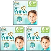 Prima Bebek Bezi Premium Care 6 Numara 17 Adet (3 paketi)