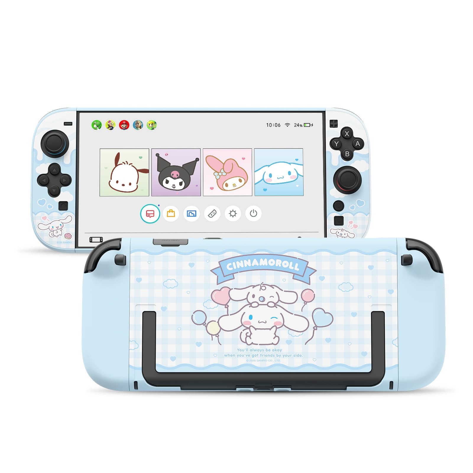 Kuitmor Dockable PC Protective Case Compatible with Switch 2 Model 2025, All-Round Protection Hard Protective Shell for Switch 2 2025 Accessories - 1
