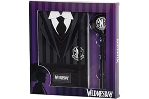 Karactermania Miércoles Uniform-Caja Regalo con Diario y Bolígrafo Fashion, Negro