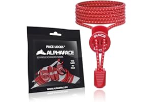 ALPHAPACE Pace Locks – elastyczne sznurówki, sznurowadła bez wiązania, zapięcie typu slip-on, dla sportowców, młodzieży i osób starszych, 120 cm