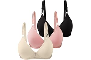 CSWH 3er Pack BHS Damen Ohne Bügel Push Up BH Set Frauen Sexy Bustier Crop Top Sport-BHS Trainings-BH mit verstellbarem für Alltag Yoga Fitness Sport Outdoor…