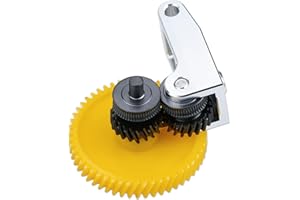 JUUPINE Injection Handle Extruder Hardened Steel Bevel Gear Kit for Bambu Lab X1 X1C P1P P1S 3D Printer, Hardened Steel Upgrade Combo Extruder Gear, Can Extrude Carbon Fiber