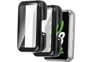 GCNWW 2Pcs for Samsung Fit 3 Screen Protector, Full Wrap Watch Screen Protector Made of Tempered Glass, Offering Complete Protection Against Daily Wear and Scratches