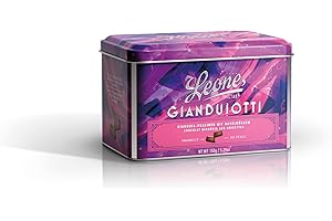 PASTIGLIE LEONE Leone depuis 1857 - Boîte en métal de Gianduiotti - Chocolats aux Noisettes - Gianduiotto Classique Leone - Sans Gluten et Végans – Coffret Cadeau de 150 gr