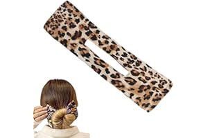Traziewell Deft Bun Fashion Headband Magic Clip Deft Bun for Hair French Twist Bun Shaper for Women Girls Hairstyle Twist Hair Tool Bow Knot Decorative Hair Accessories Hair Buns BS000114