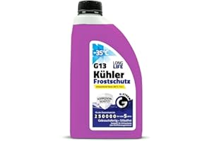 ‎GAMIX Gamix Kühlerfrostschutz G13 – Gebrauchsfertige Kühlflüssigkeit Auto – Frostschutz bis -35 °C – Longlife 5 Jahre – 1 L