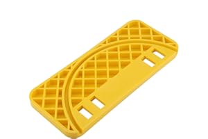 Lwuey Beekeeping Uncapping Tank Holder, Universal Honey Harvesting Tool with Flat Shelf Hive Cleaning Scraper Extraction Support Tray for Beehive Frames Buckets Nest Supplies Yellow ABS 33X14cm