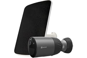 EZVIZ Zewnętrzna kamera monitorująca WiFi z panelem słonecznym, 210-dniowy akumulator 1080p, kamera IP bezpieczeństwa, noktowizor kolorowy, dwukierunkowy dźwięk, wbudowany 32 GB