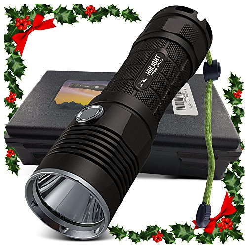 HIILIGHT LED Taschenlampe 3000 Pro – Taktische Outdoor XM-L2 Flashlight Mit Akku Set - 9