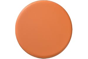 SWJ-swjssb Hocker-Überzug, Rund, 2er Set，Hockerbezug，Barhocker Bezug, Wasserdicht, Sitzkissen-Schutz, Runde Hocker-Bezüge, Kissen-Protektoren Rund Hocker Bezug (Color : Orange, Size : Set of 2)