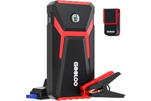 ‎GOOLOO GOOLOO GE2000 2000A Starthilfe Powerbank, Supersafe 12V Auto Batterie Booster,Tragbare Starthilfe mid Intelligentes Starthilfekabel, Geeignet für 6.0L Benzin und 4.0L Diesel