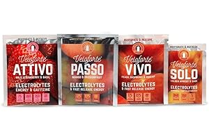 Veloforte Natural Mixed Electrolyte Powder Pack with Fast Release Energy & Natural Electrolytes for Hydration & Performance (15 Pack)