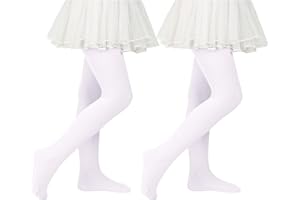 Century Star Ballettstrumpfhose Mädchen - 2 Paar Elastische Tanzstrumpfhose für Baby & Kinder, Anti-Rutsch, Perfekt für Ballett, Tanz & Sport