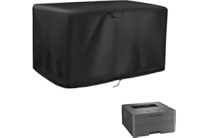 Fenghome Cubierta antipolvo universal impermeable para impresora Brother HL-L2350DW / HL-L2375DW / HL-L2400DW / HL-L2865DW - Funda para impresora, 38 x 38 x 19 cm (negro)