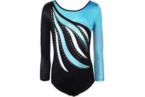‎BRIGHTUP Brightup Leotards für Mädchen, Gymnastik Trikots Sleeveless Ballett Shining Dance Wear