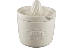 MASON CASH Innovative Küche -Zitruspresse aus Steingut, 550 ml, 12,5 x 12,5 x 15 cm, beige, 13 x 13 x 15.5 cm, 2008.192