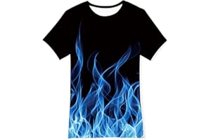 TUONROAD Camisetas Niños Camiseta de Manga Corta para Niña 3D Verano Top T Shirts 6-14 Años