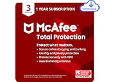 McAfee Total Protection 2022 | 3 Devices | Antivirus Internet Security Software | VPN, Password Manager & Dark Web Monitoring