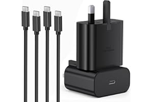 UGKENT 2-PACK Samsung Fast Charger, Samsung USB C Charger Plug and Cable 1M USBC to Type C Charging Lead for Galaxy S24 Ultra/S23/S22/S21 FE/S20/A16/A15/A14/A13/A12/A32/A33/A34/A35/A52/A53/A54/A55/A05S/A20E