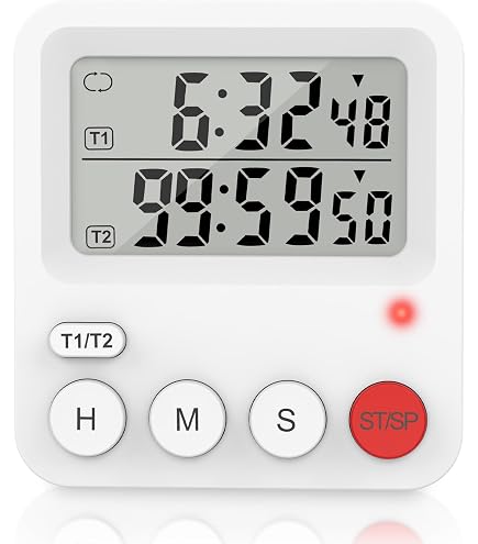 Minuteur Cuisine Numérique 3 Canaux - Chronomètre Multifonction Avec Écran LCD, Support Magnétique Et Alarme Réglable Minuteur Magnétique LCD Minuteur Cuisine Numérique 3 Canaux - Chronomètre Multifonction Avec Écran LCD, Support Magnétique Et Alarme Réglable Minuteur Magnétique LCD